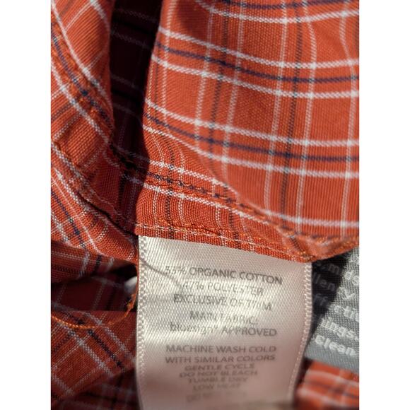 Toad & Co. Insect Shield Repellant Apparel Red Plaid Button Down Shirt Sz XL - Picture 7 of 13